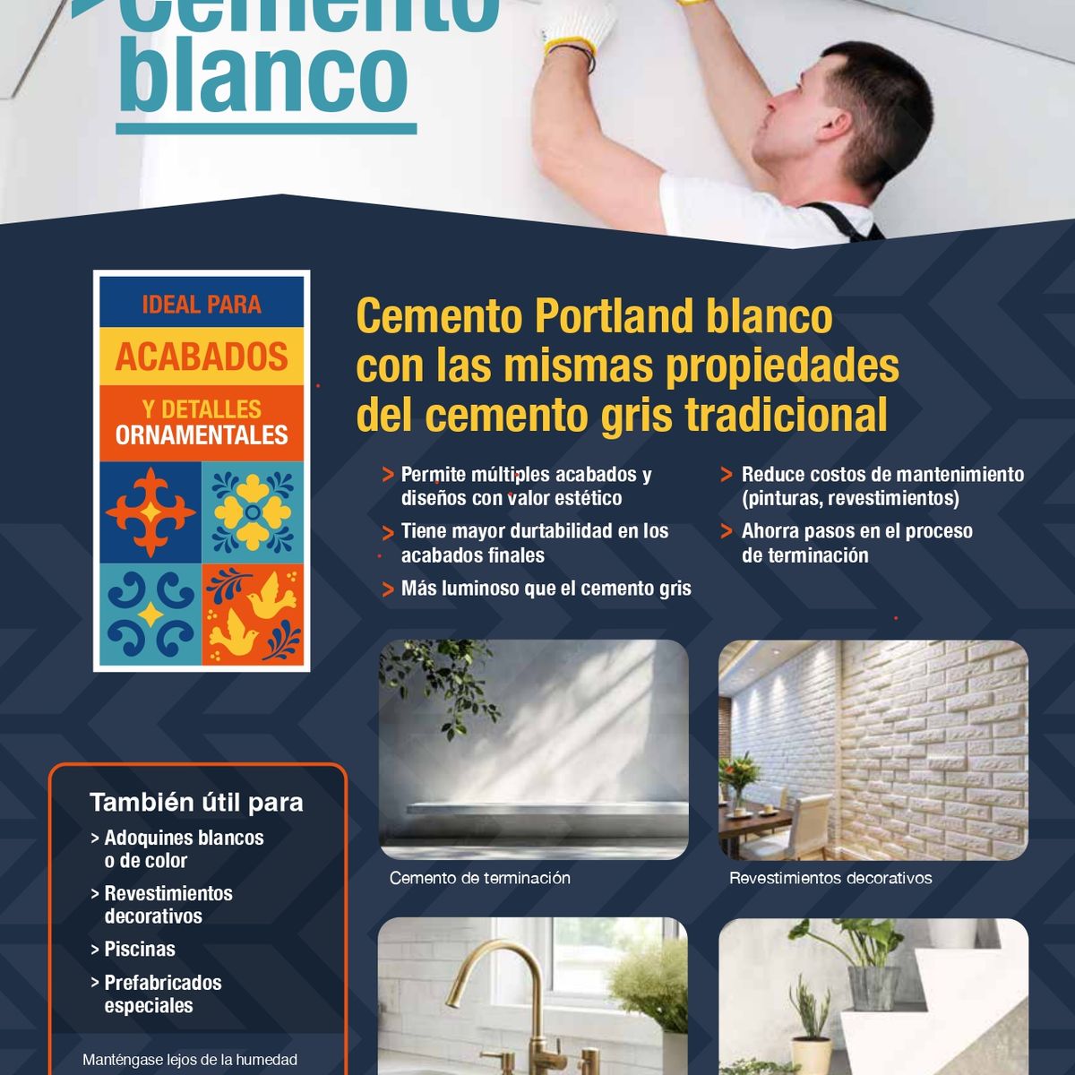 SOPROCAL - DESPACHO A TOD EL PAIS - Cemento Blanco Soprocal 3 kg