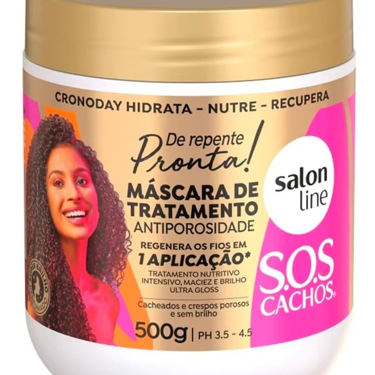 SALON LINE - SOS MASCARA ANTIPOROSIDADES PRONTA 500GR SALON LINE