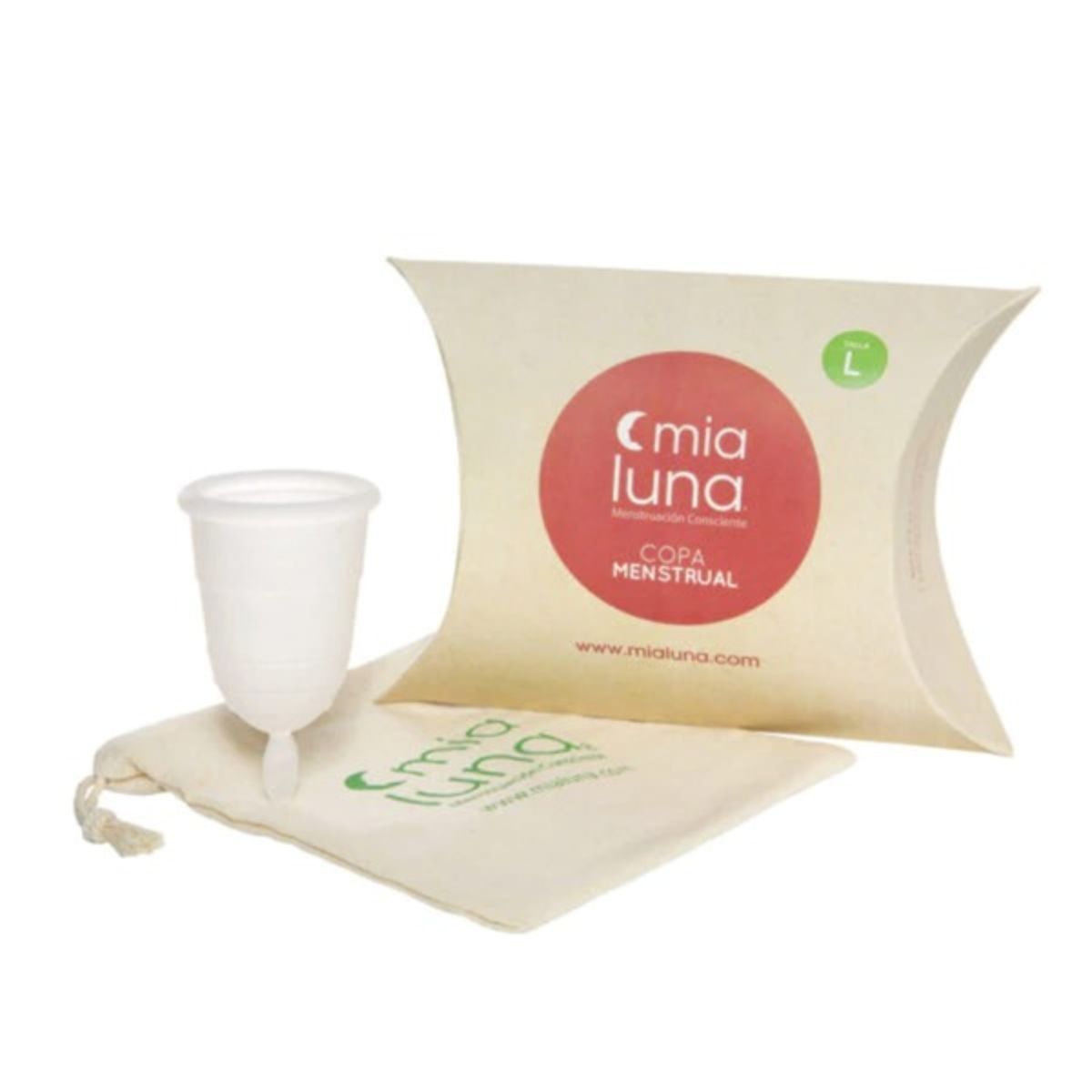 MIALUNA - Copa Menstrual Mia Luna Blanco Talla L MIALUNA