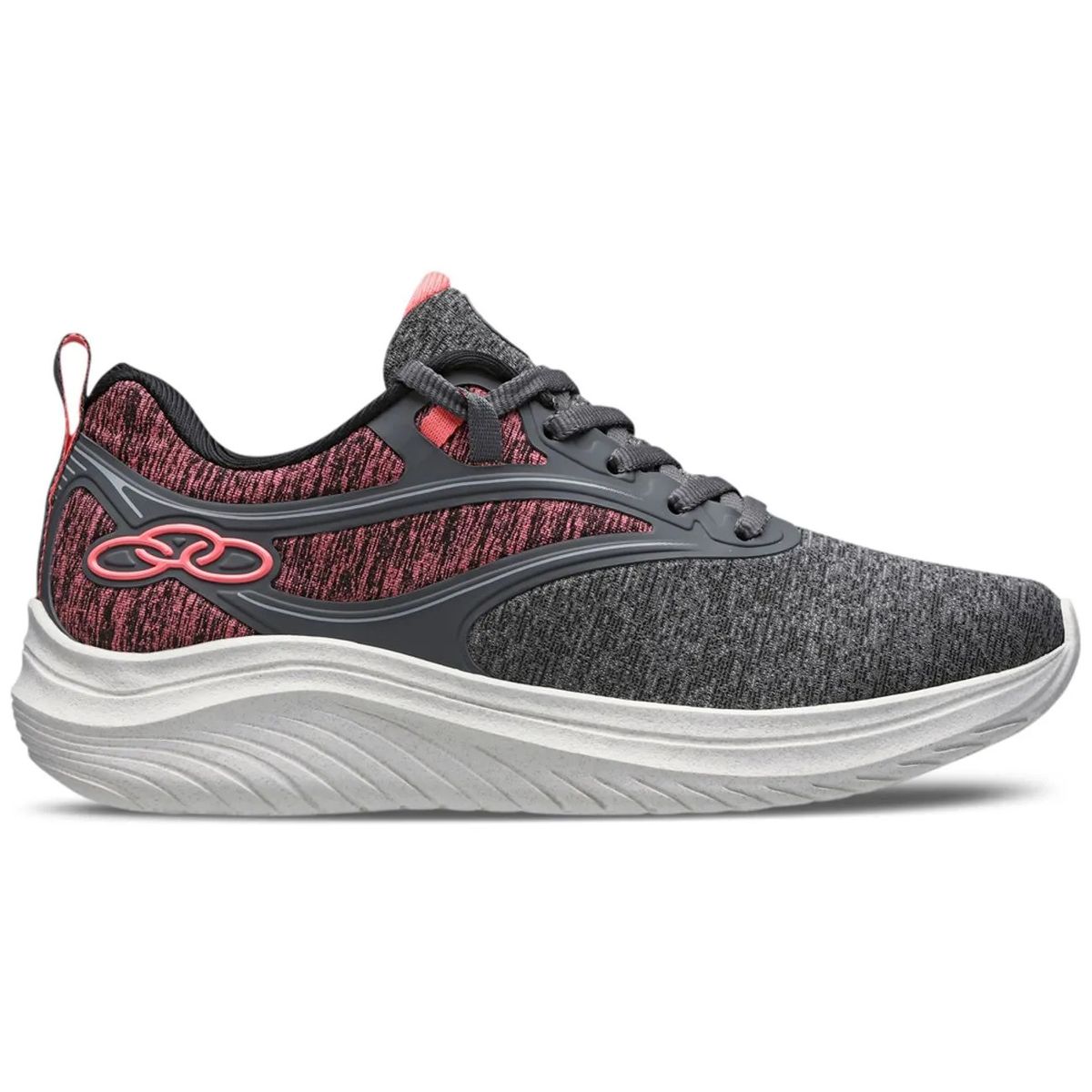 OLYMPIKUS - Zapatilla Mujer Alfa 2 Gris/Rosado
