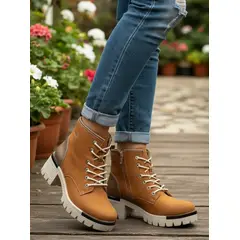 SNOOPY - Botin Mujer Color Camel M469