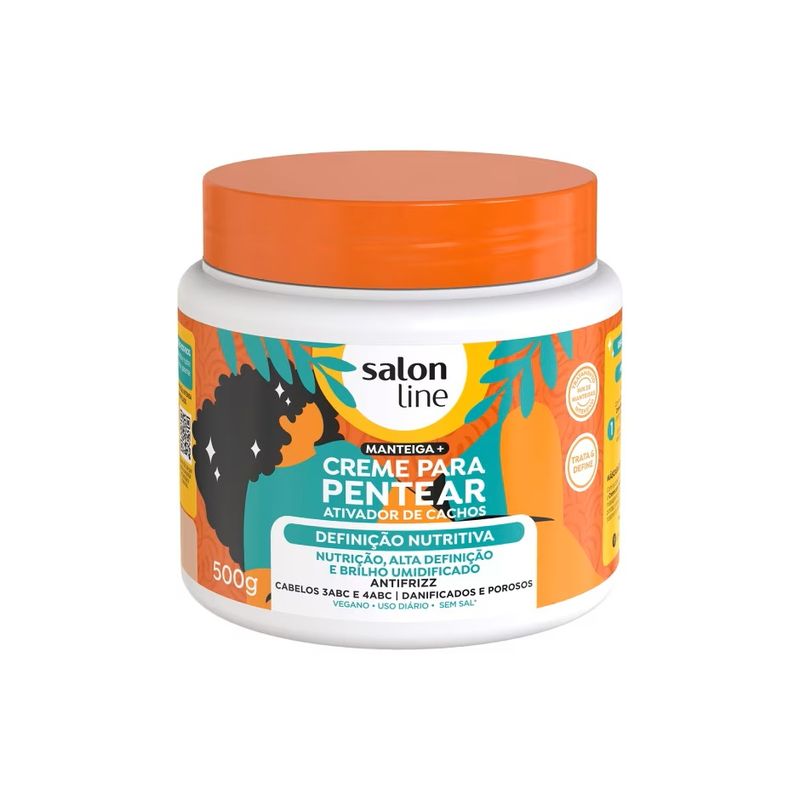 SALON LINE - CREMA DE PEINAR CACHOS DEFINICION NUTRITIVA 500GR SALON LINE