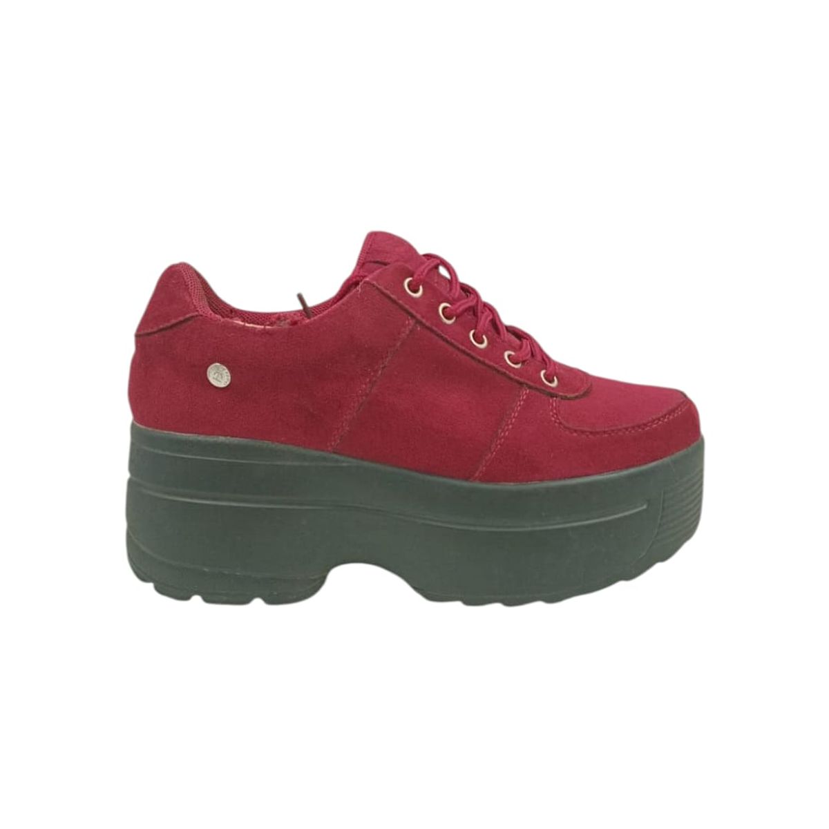 HERIEL - Zapatilla Burdeos Plataforma Mujer