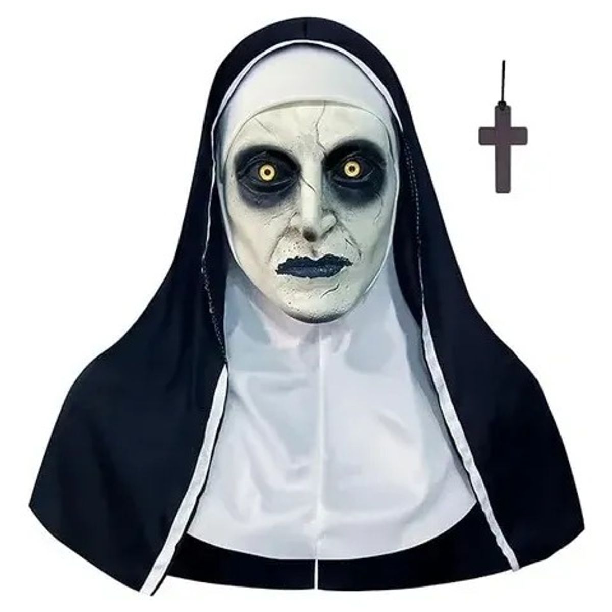 GENERICO - Máscara Halloween Monja  Del Terror Para Adulto