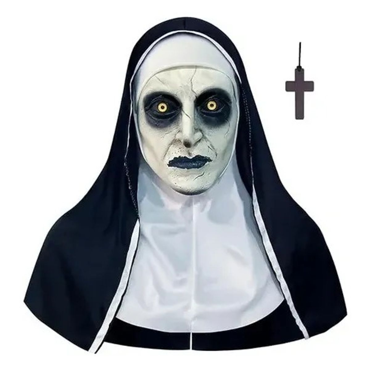 GENERICO - Máscara Halloween Monja  Del Terror Para Adulto