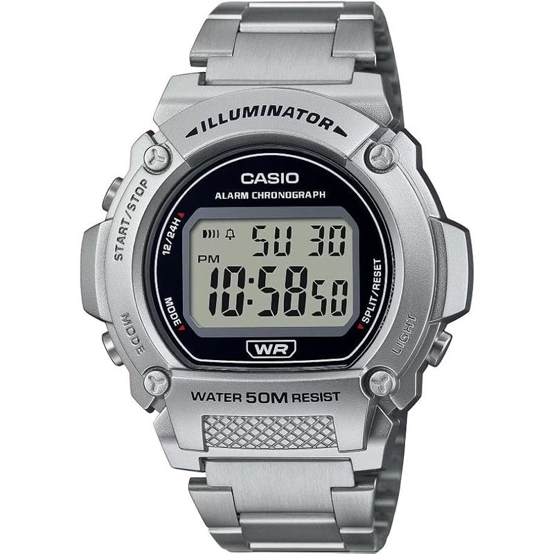 CASIO - RELOJ CASO W219HD-1A HOMBRE DEPORTIVO ILUMINATOR
