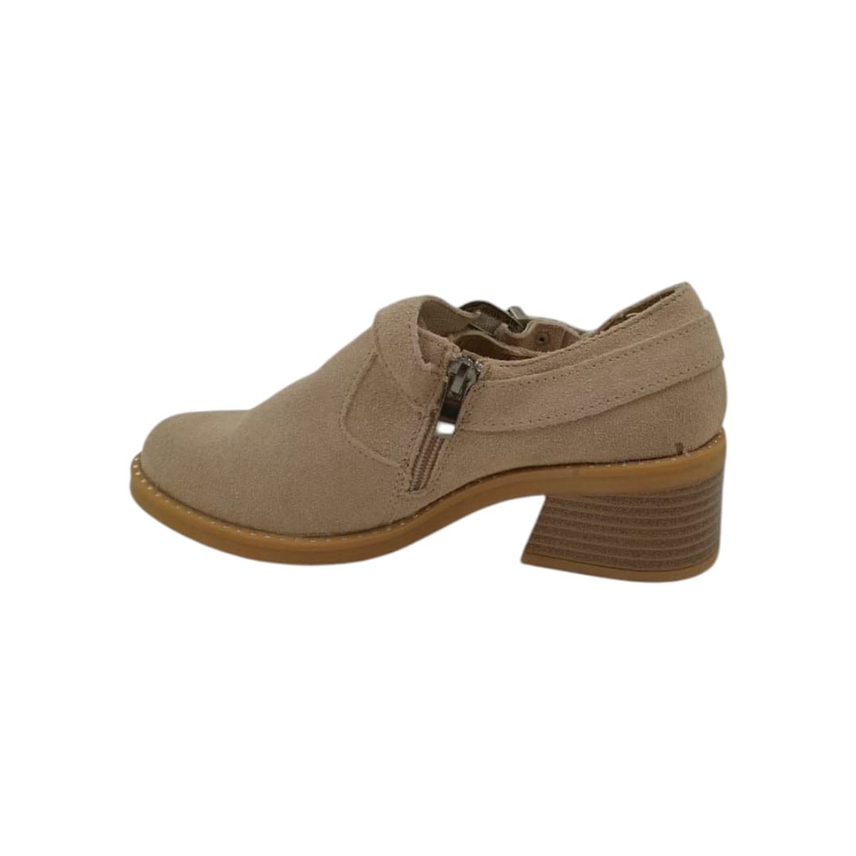 HERIEL - Botín Beige Taco Mujer