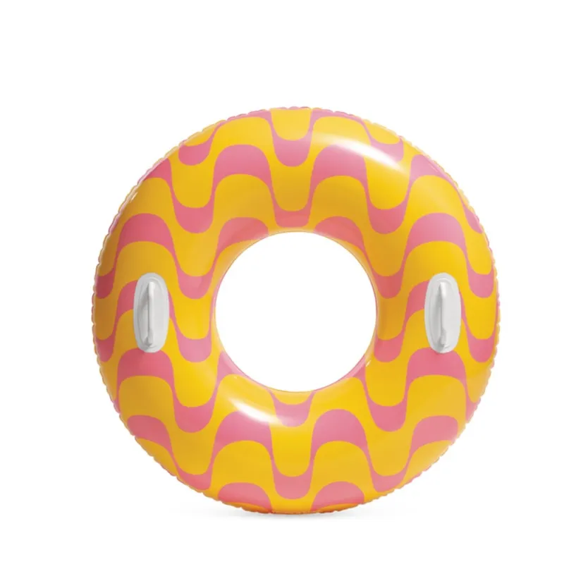 INTEX - Flotador Anillo Inflable INTEX Rainbow Remolino Naranjo