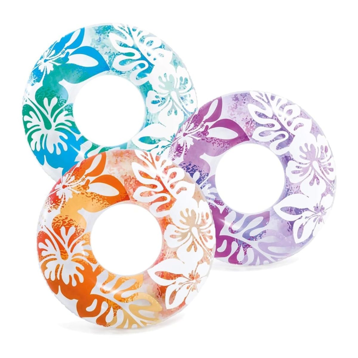 INTEX - Flotador Inflable Anillo Tropical INTEX 91 cm, Naranjo