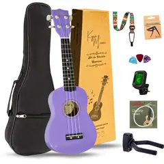 GENERICO - Ukelele Soprano Concierto Acustico Kyra Kit Funda Accesorios