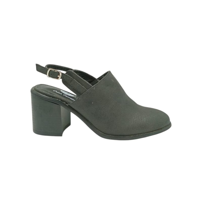 HERIEL - Zapato Negro Taco Mujer