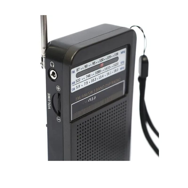 GENERICO - Radio Portátil Bolsillo Amfm Antena Mk-308 Color Negro