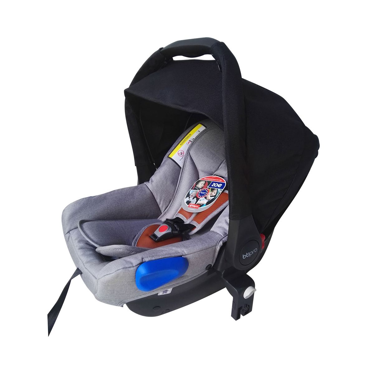 BBPRO - Silla de auto Zoe Gris plata - Negro
