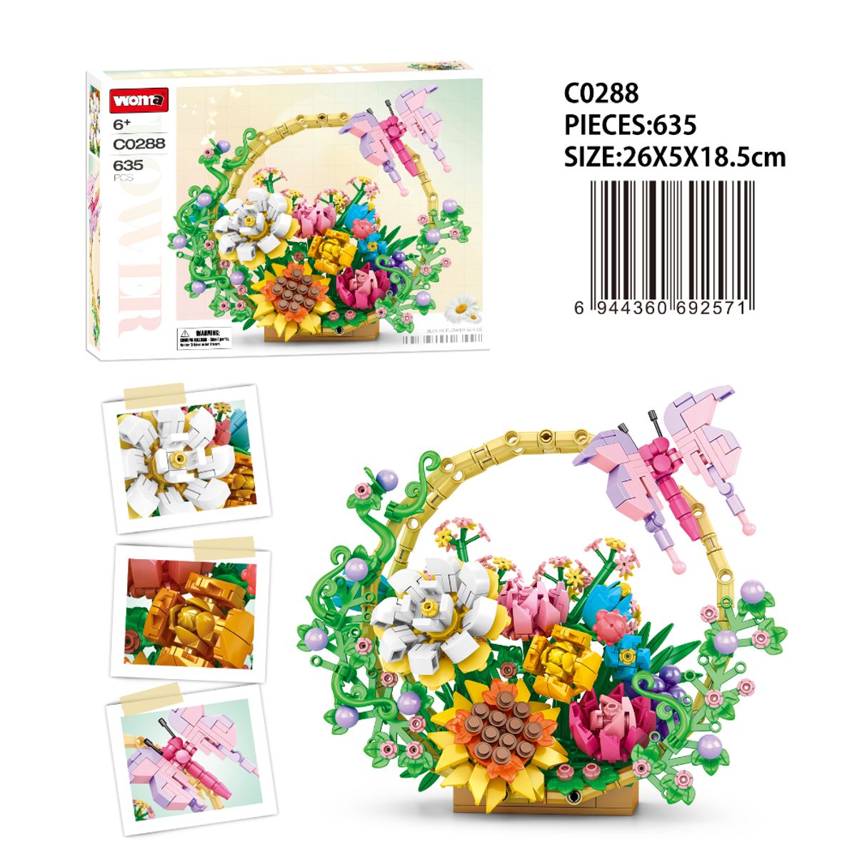 WOMA - Set Armable Canasta de Flores C0288 Woma