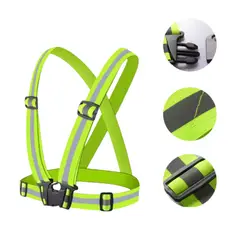 EKOL TACTICA MILITAR - Arnés Elástico Con Reflectante Ajustable Bicicleta Running