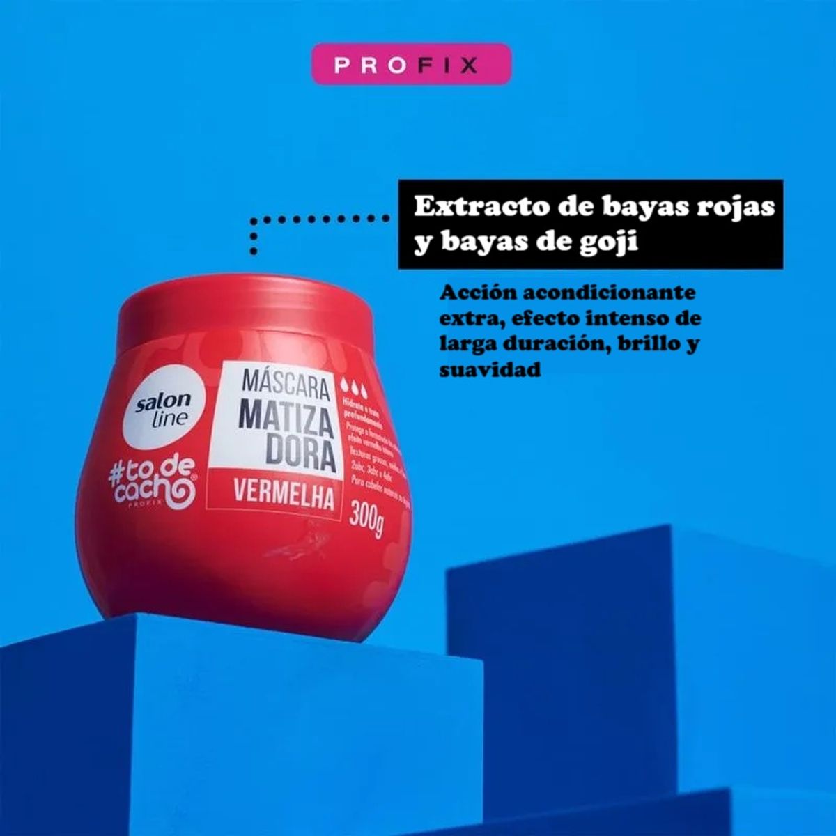 SALON LINE - MASCARA MATIZADORA TO DE CACHO ROJO 300GR SALON LINE
