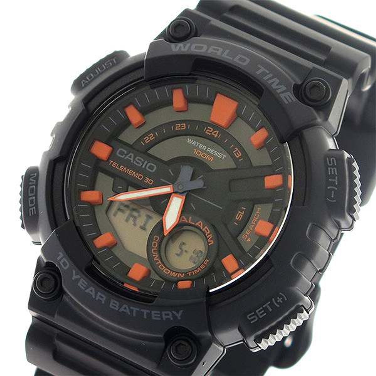CASIO - RELOJ CASIO AEQ110W-1A2 HOMBRE WORLD TIME