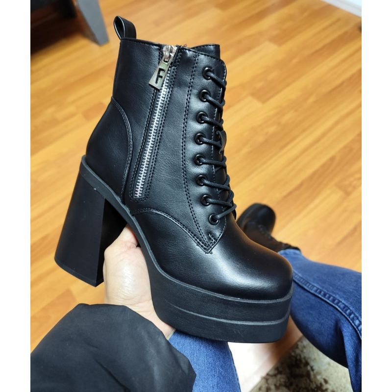 SNOOPY - Botin Mujer Taco Alto con Plataforma M344