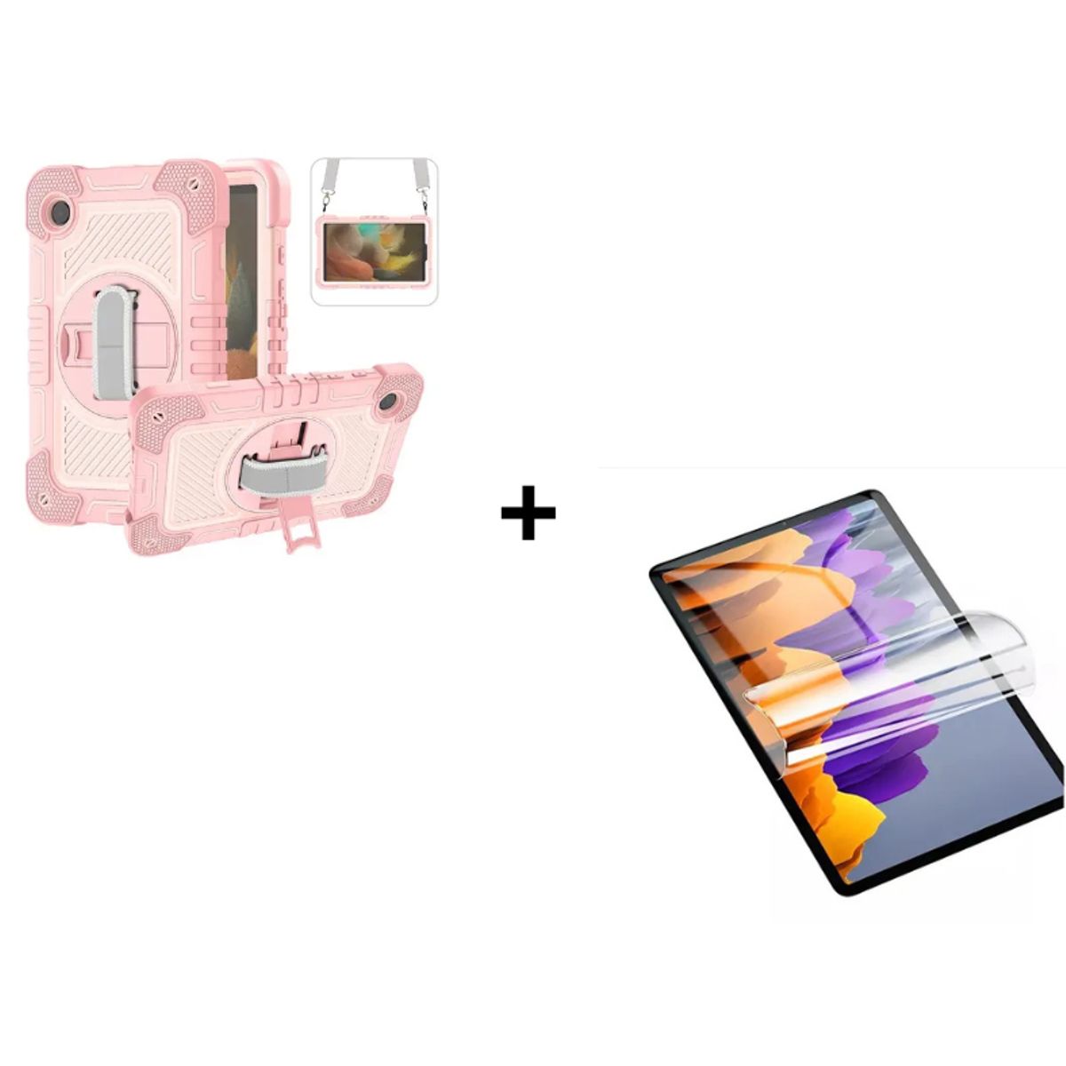 GENERICO - Funda Armadura Antigolpe Para Tablet Galaxy A9 Plus 11 + Hidrogel