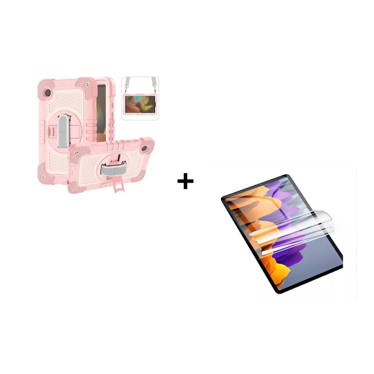 GENERICO - Funda Armadura Antigolpe Para Tablet Galaxy A9 Plus 11 + Hidrogel