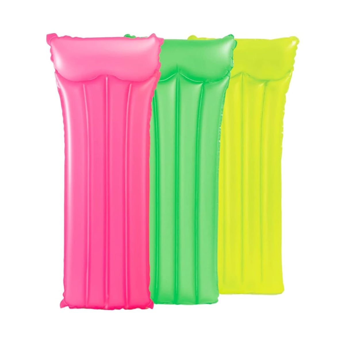 INTEX - Colchoneta Inflable INTEX Neon Frost 183 x 76 cm, Amarillo