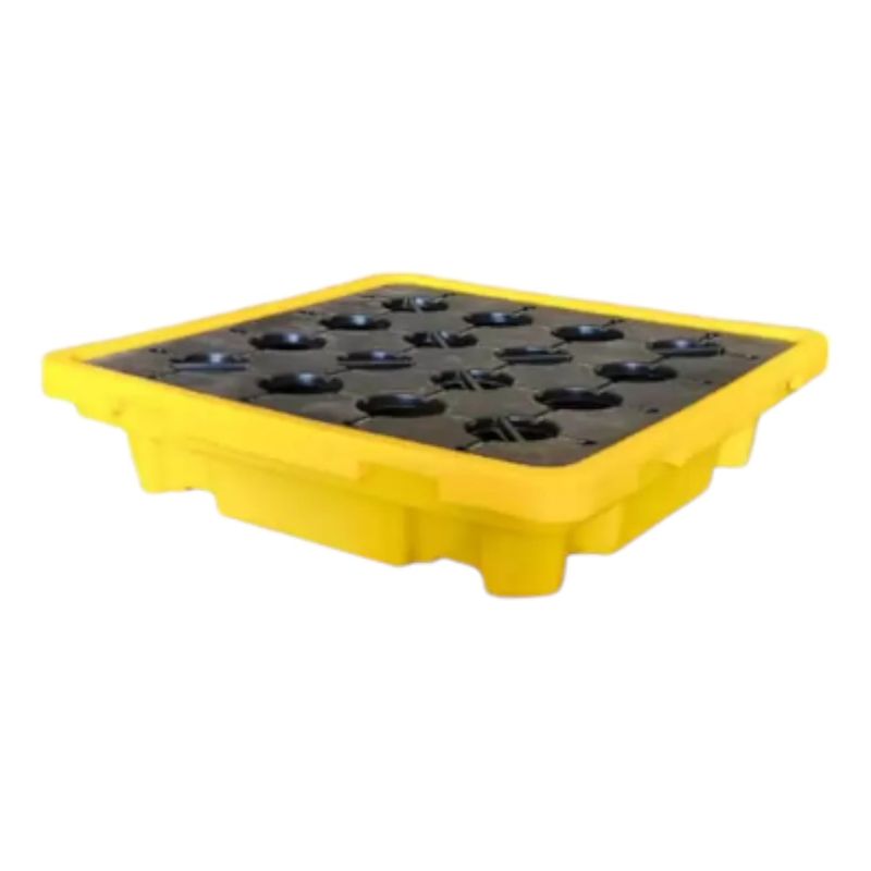GENERICO - Pallet Plastico Antiderrame Ventilado Para 1 Tambor