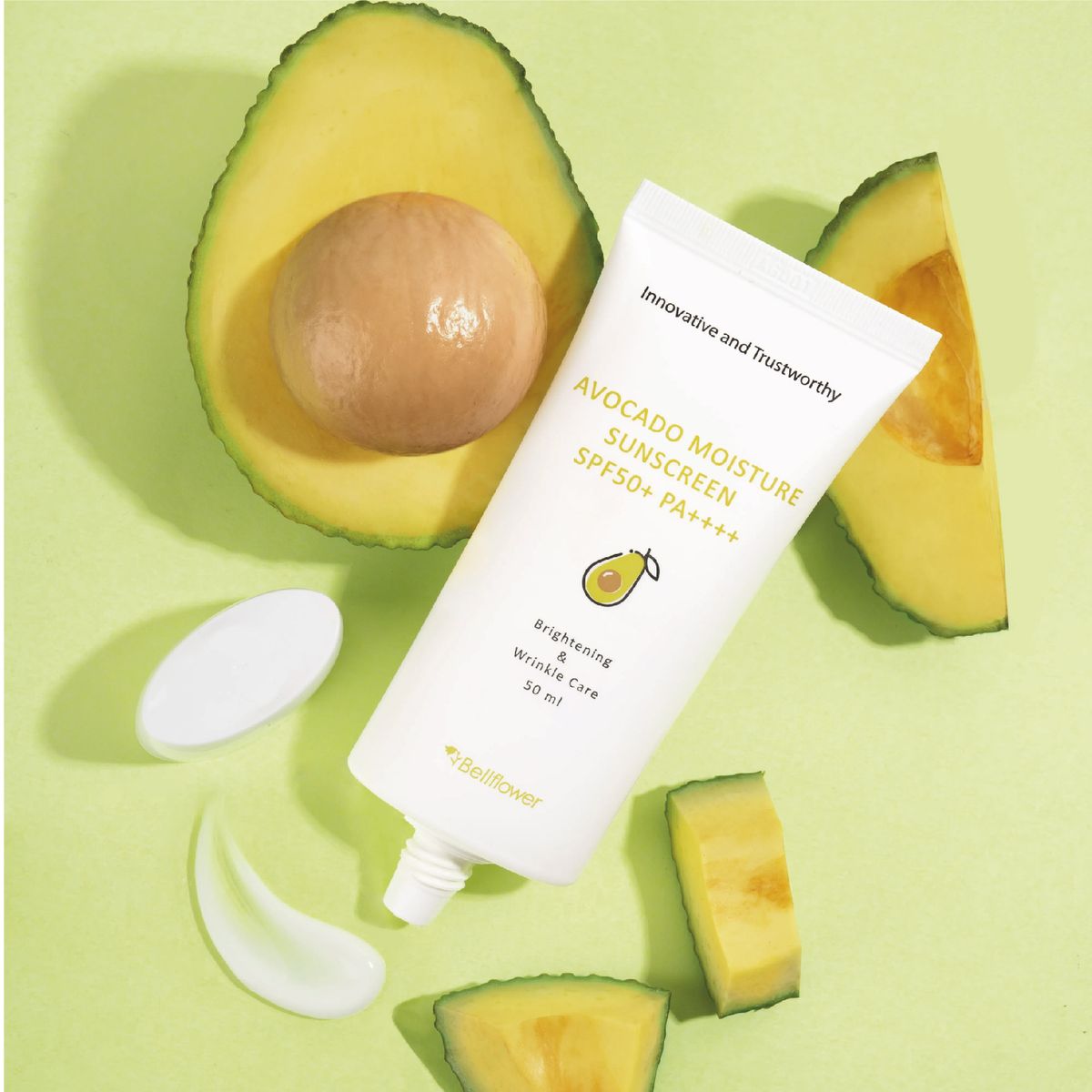 BELLFLOWER - Bloqueador Solar Avocado Moisture Sunscreen SPF50+