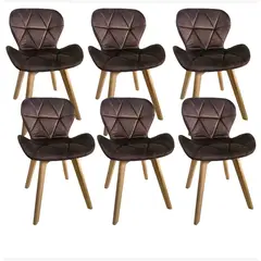 CORI CORI - Pack 6 Sillas Mariposa Velvet Cafe
