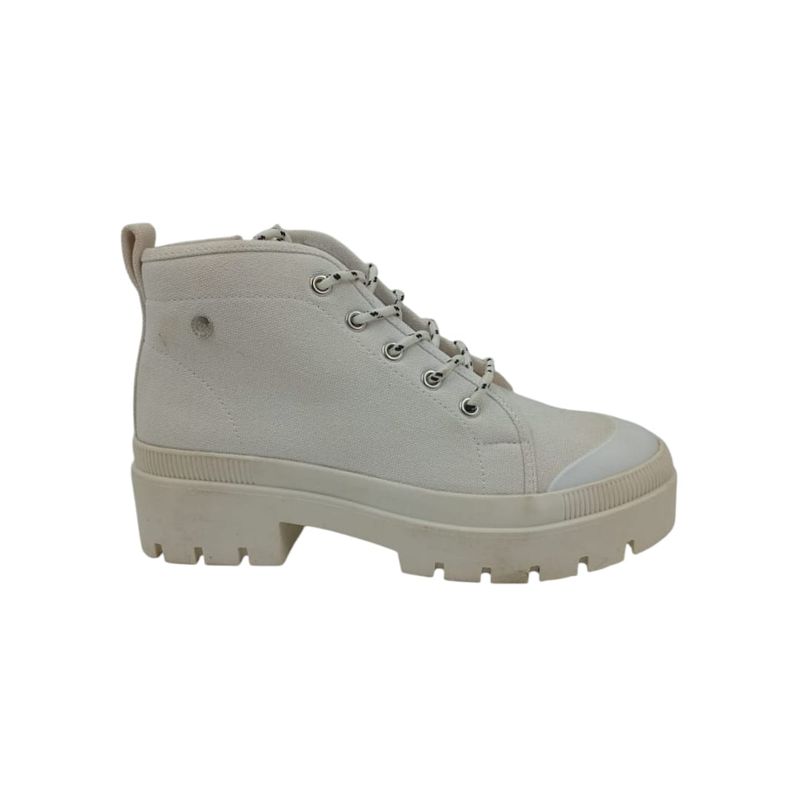 HERIEL - Botín Blanco Textil Mujer