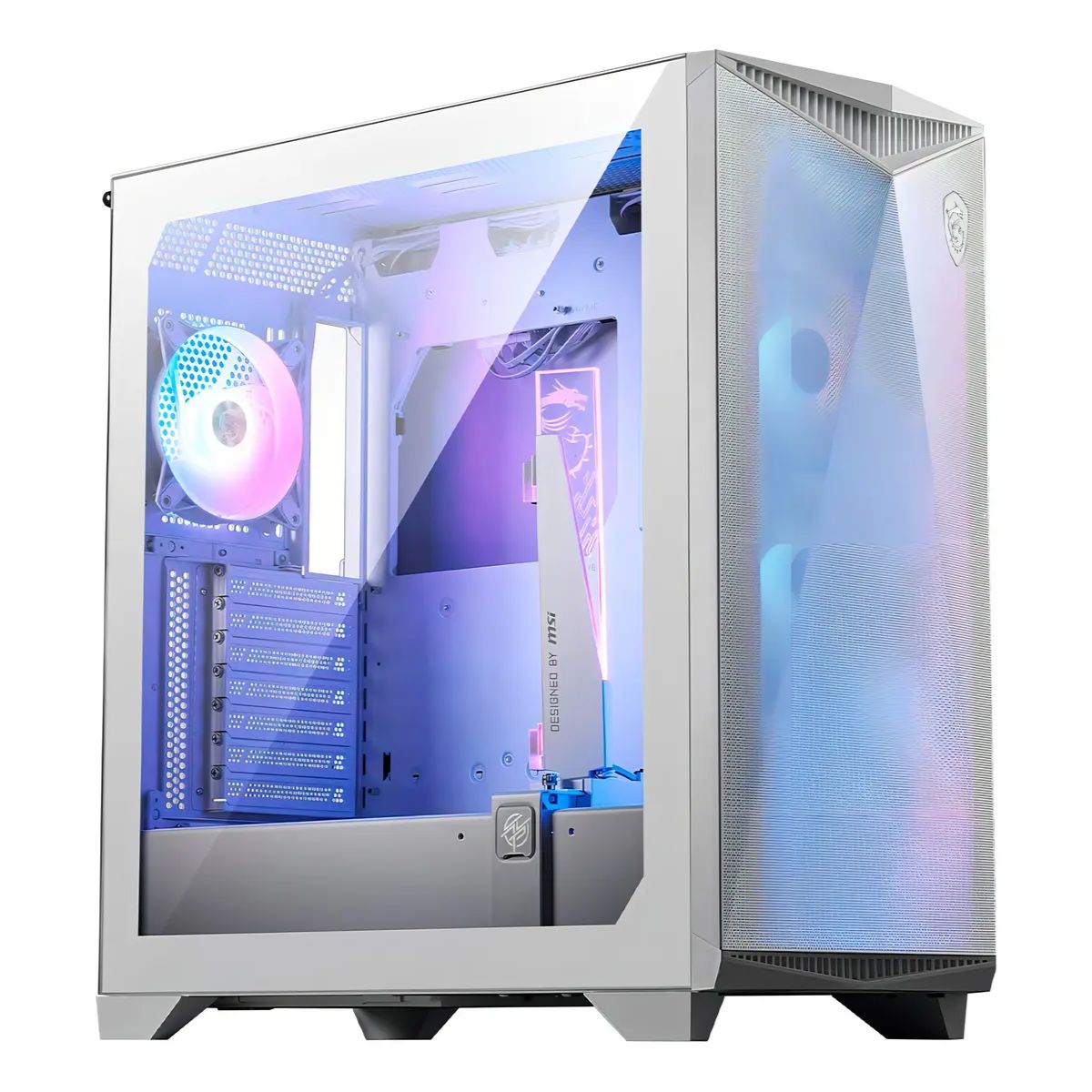 MSI - Gabinete Gamer MSI MPG GUNGNIR 300R AIRFLOW White 4Fan E-ATX