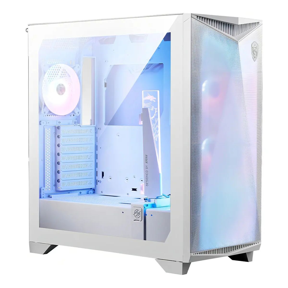 MSI - Gabinete Gamer MSI MPG GUNGNIR 300R AIRFLOW White 4Fan E-ATX