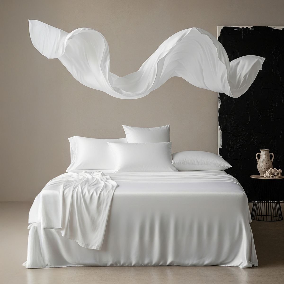 HYPNOS - Set Sábanas Premium Fresh 100% Bambú Orgánico 300 Hilos Ultra Suaves y Lisas