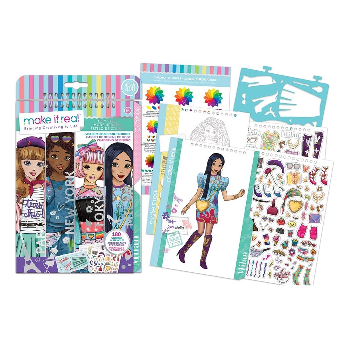 MAKE IT REAL - Libreta Cuaderno Dibujos Y Diseños City Style Make It Real