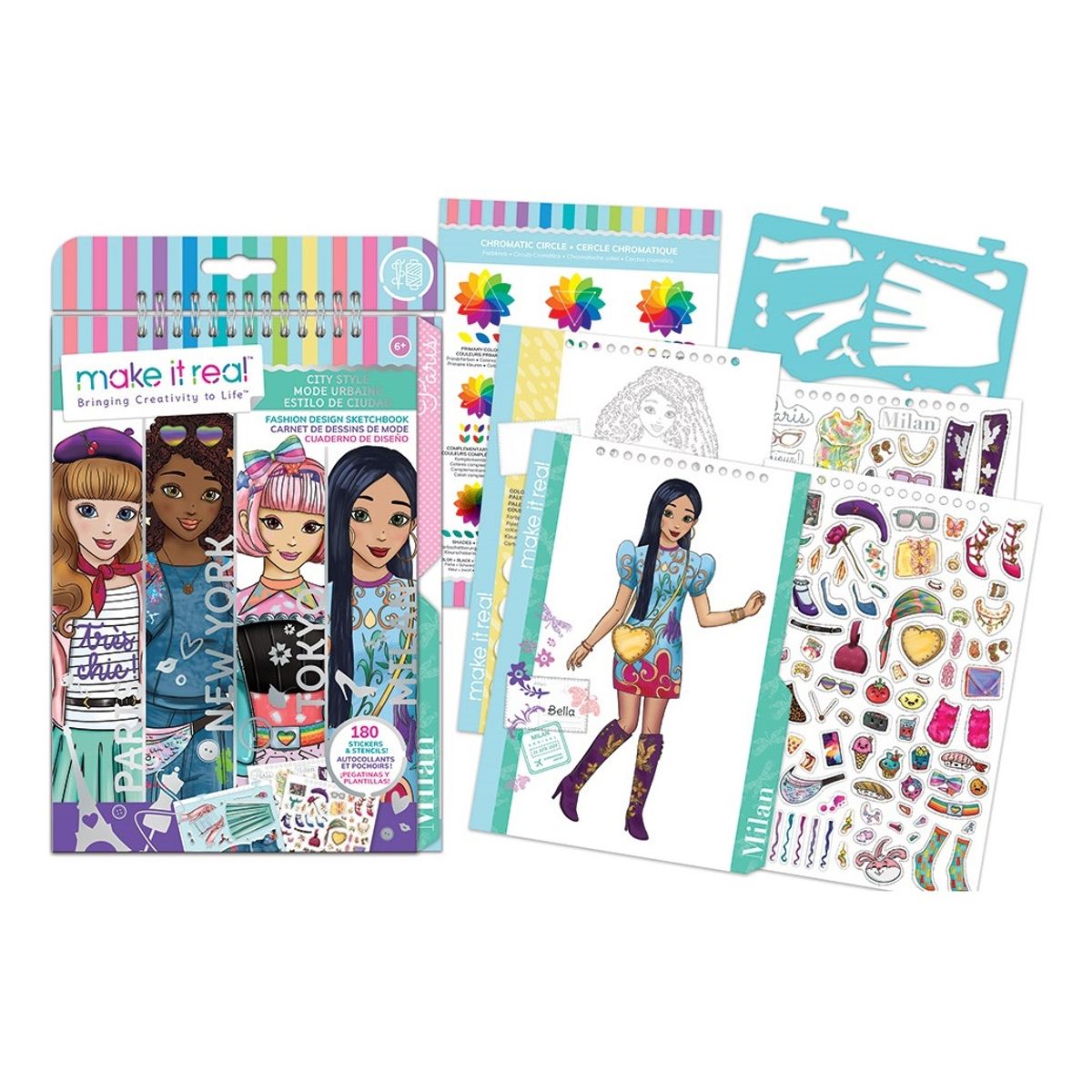 MAKE IT REAL - Libreta Cuaderno Dibujos Y Diseños City Style Make It Real