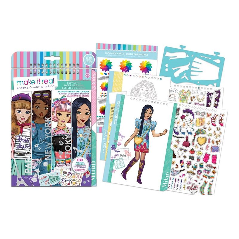 MAKE IT REAL - Libreta Cuaderno Dibujos Y Diseños City Style Make It Real