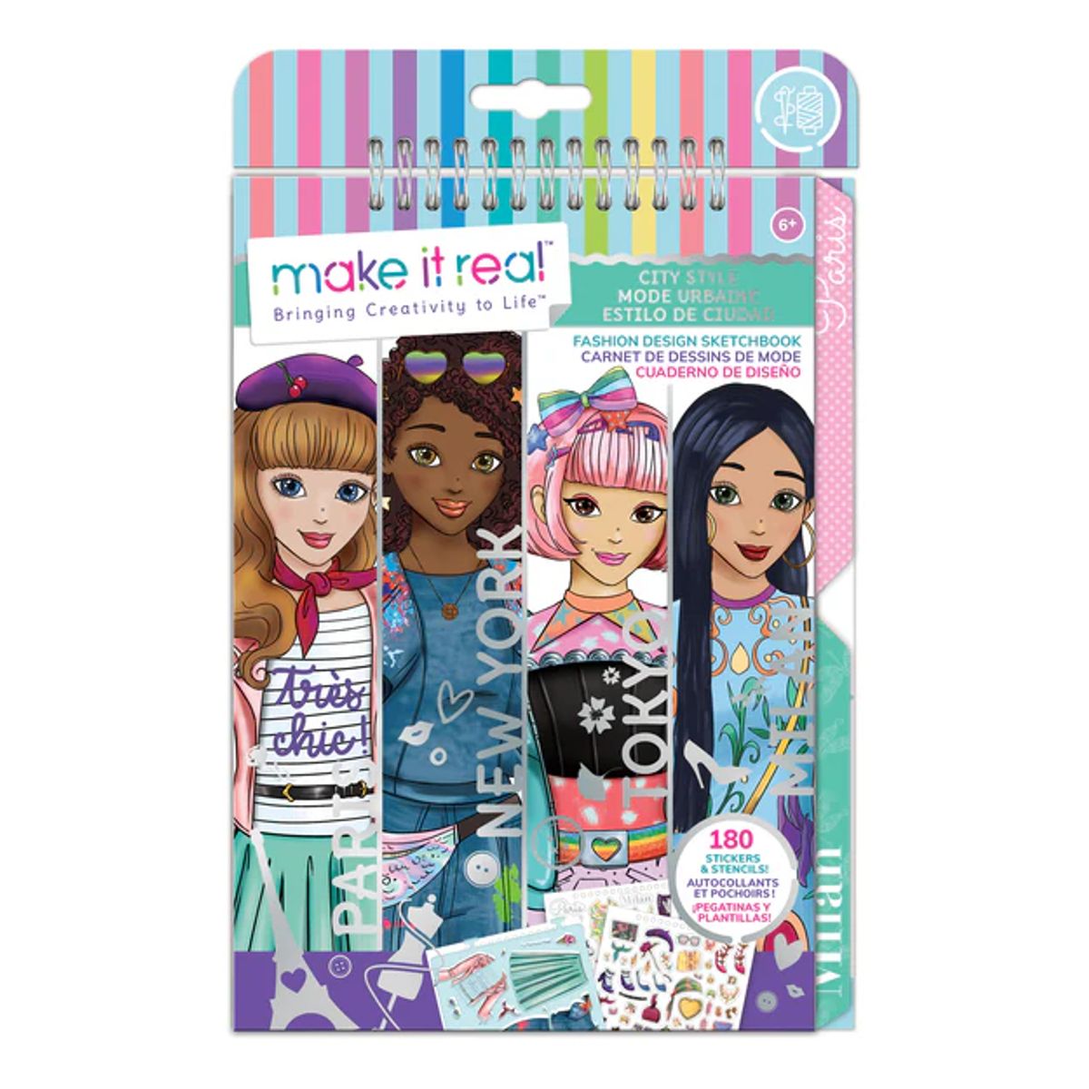 MAKE IT REAL - Libreta Cuaderno Dibujos Y Diseños City Style Make It Real