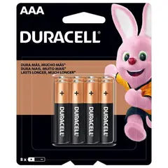 DURACELL - Pila Alcalina CB AAA X8