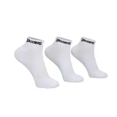 SPALDING - Tripack Calcetines Cortos Blancos 35-39