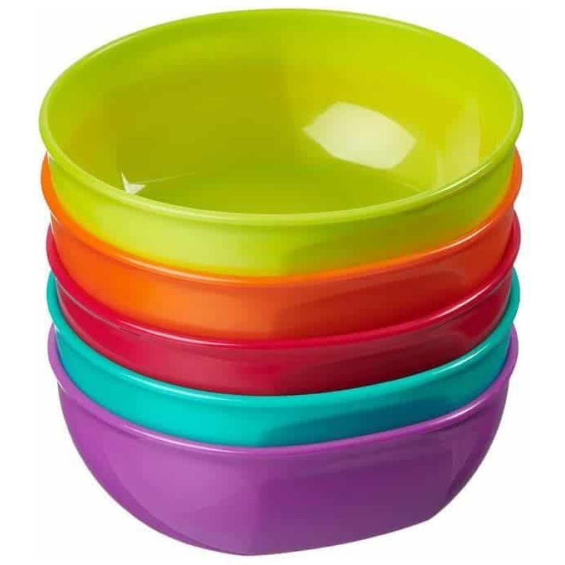 GENERICO - Pack De 5 Bowls Plásticos Vital Baby