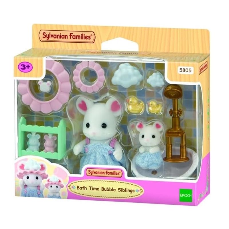 SYLVANIAN FAMILIES - Sylvanian Familes Juego Baño Ratones Marshmallow Ternurines