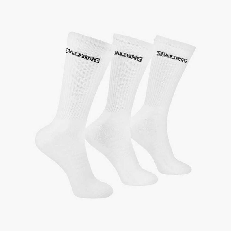 SPALDING - Tripack Calcetines Largos Blancos Spalding 40-45