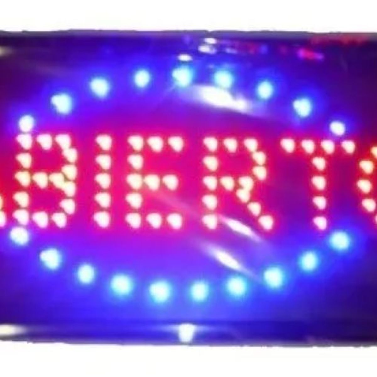 SHOP EHOME BAG - Letreros Luminoso Led Abierto Color de la luz Colores