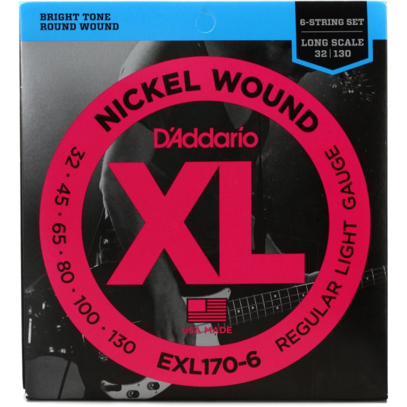 DADDARIO - Set De 6 Cuerdas Para Bajo Electrico Daddario EXL 170-6