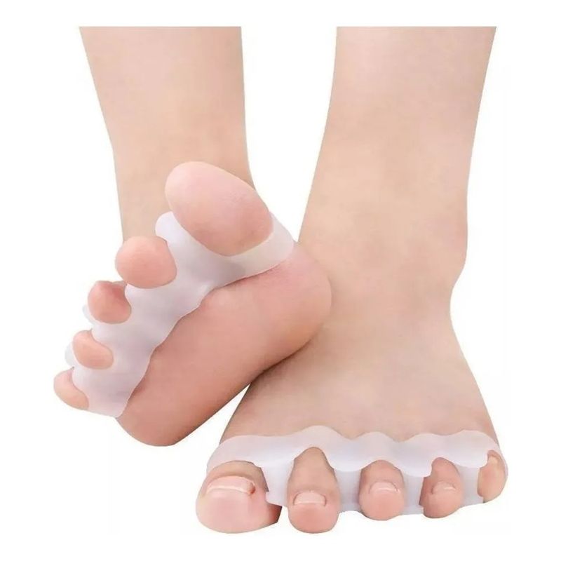 GENERICO - Par Separador Dedos Pie Corrector Juanete Protector Silicona