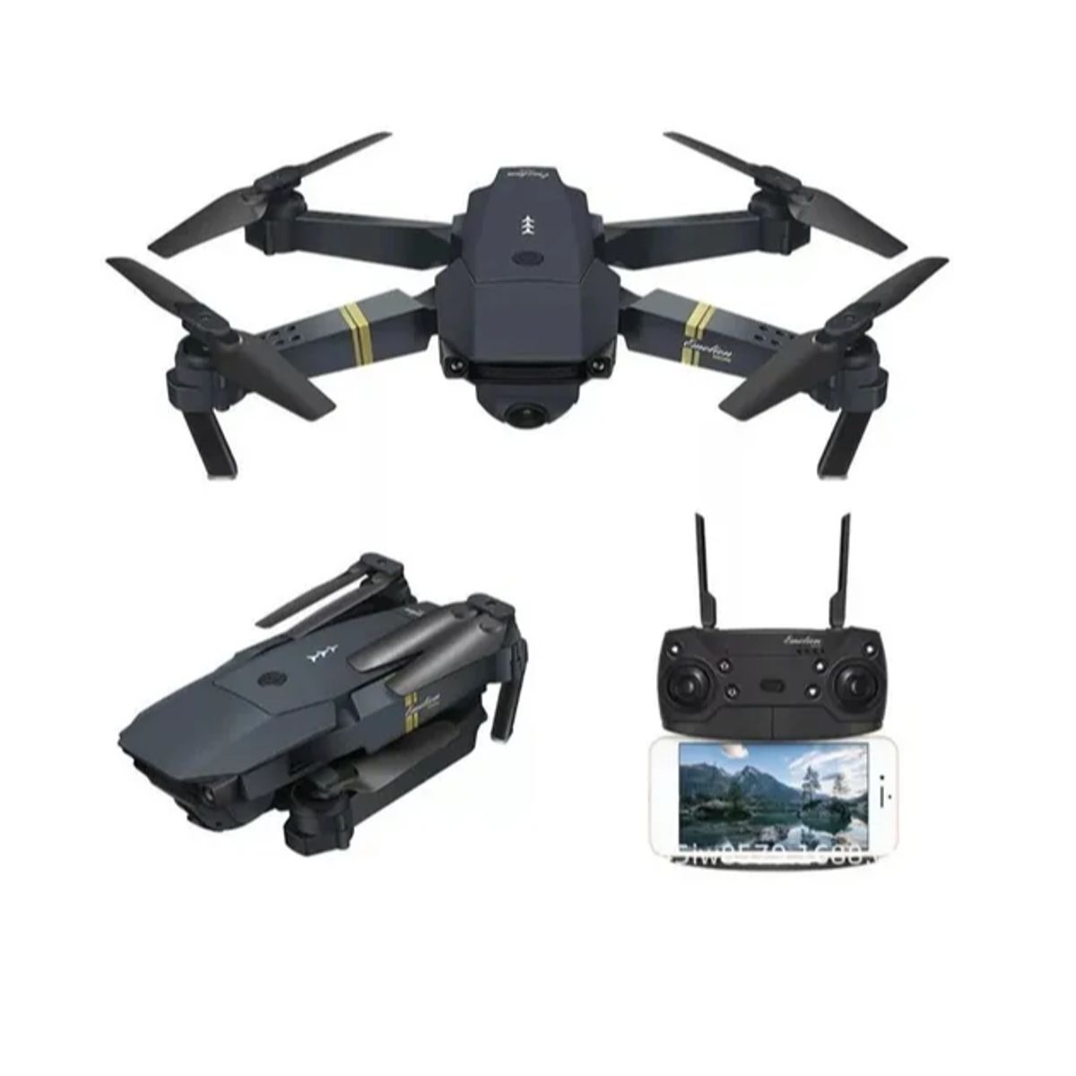 GENERICO - Drone 4k Profesional Dual Cámara Wifi Fpv 998 Pro. Color Negro