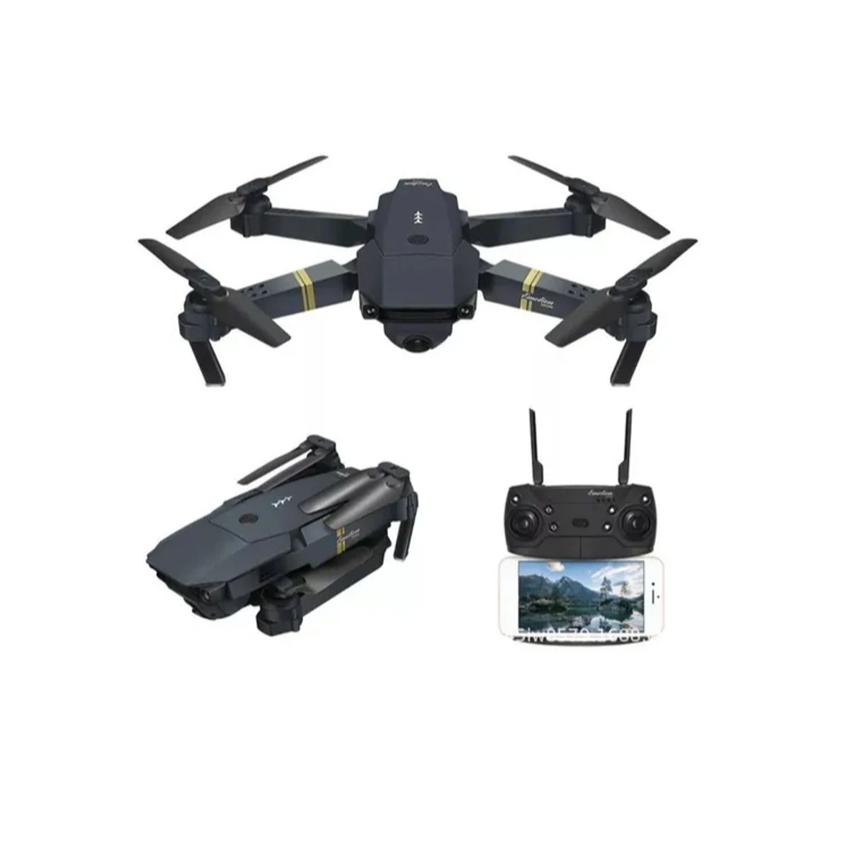 GENERICO - Drone 4k Profesional Dual Cámara Wifi Fpv 998 Pro. Color Negro