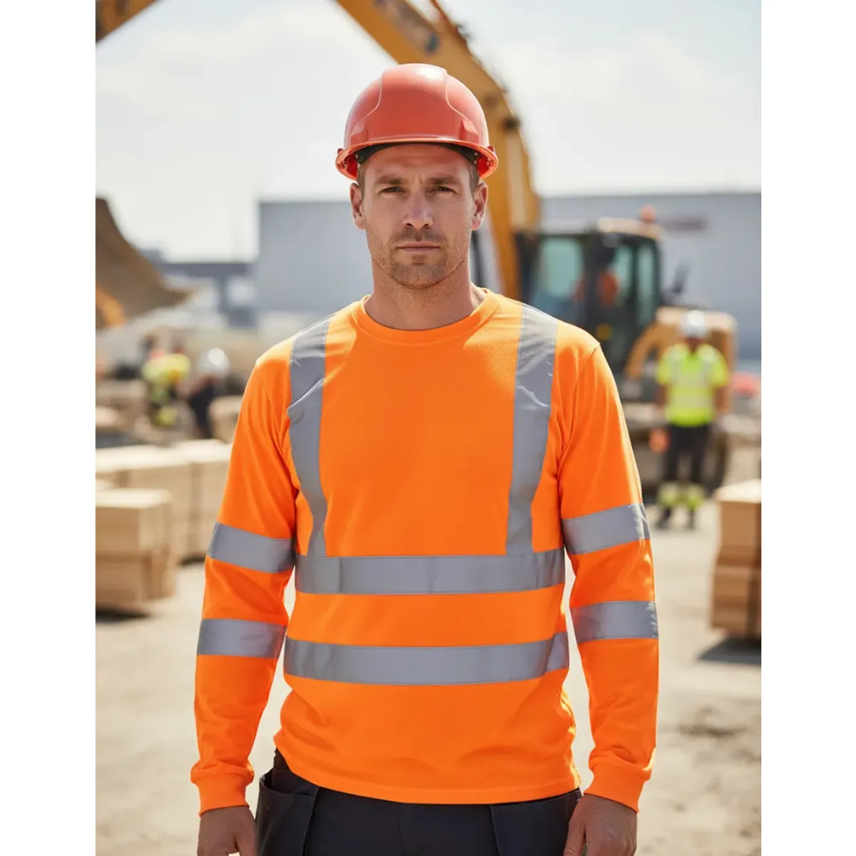 T-WORLD - Polera Dry Fit Vial Manga Larga Con Cinta Reflectiva