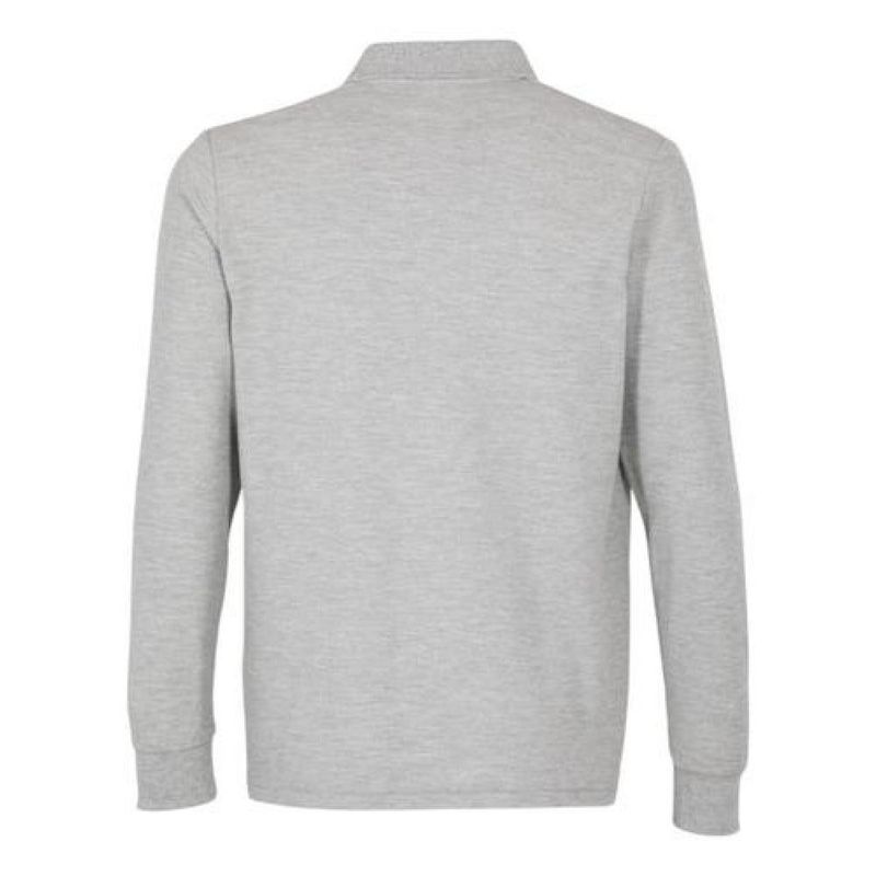 T-WORLD - Polera Pique Hombre Manga Larga - Gris