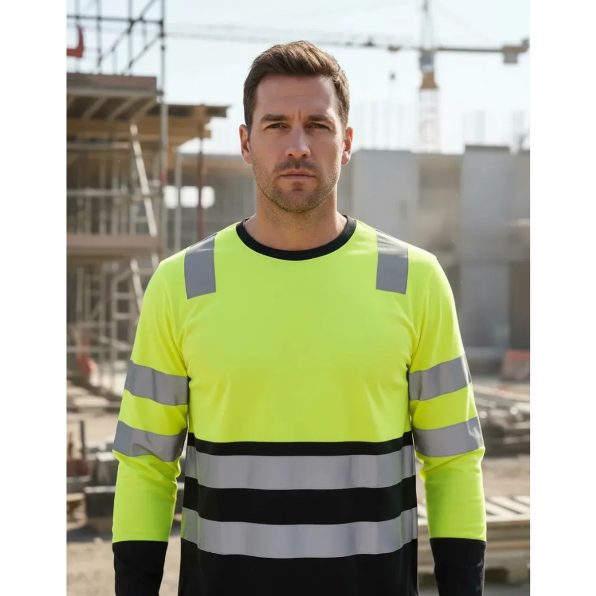 T-WORLD - Polera Polo Alta Visibilidad Bi Color Ml Hombre