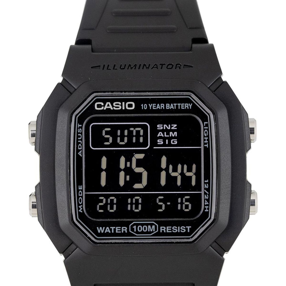 CASIO - RELOJ CASIO W800H-1B HOMBRE ILUMINATOR